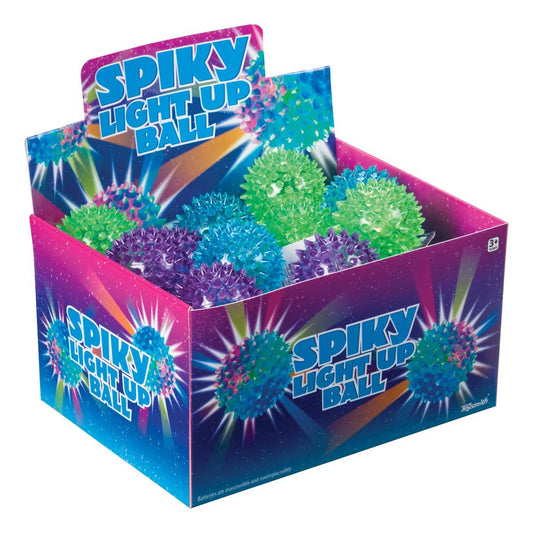 Flashing Spiky Ball, Bouncy, Squeezy, Tactile Toy