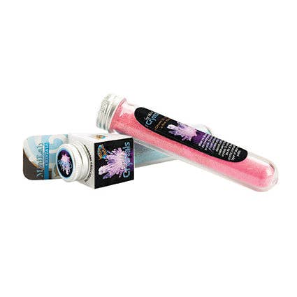 Growing Crystals in Scientific Test Tube