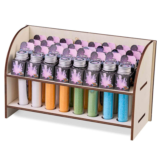 Growing Crystals in Scientific Test Tube