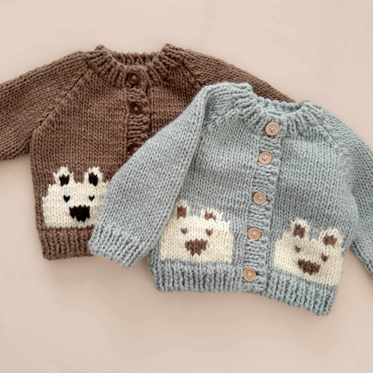 Bear Cardigan, Bowie Grey | Baby & Kid Sweater