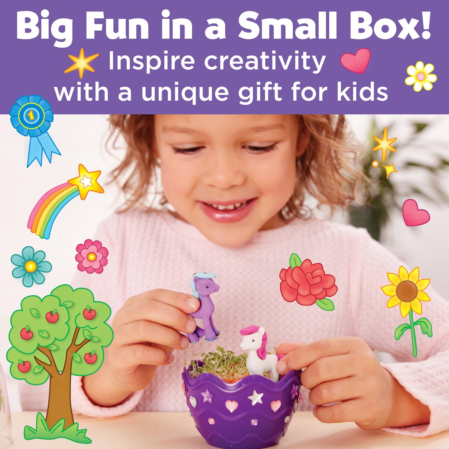 Grow a Mini Garden - Pony - DIY Craft Kit for Kids