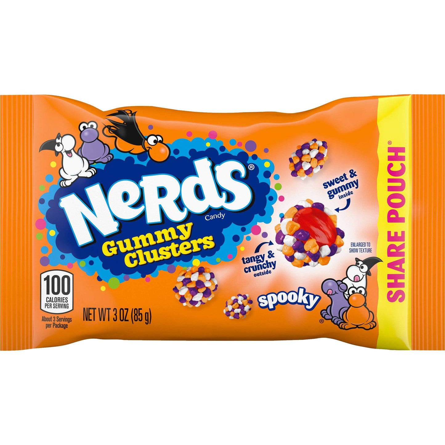 Spooky Nerds Gummy Clusters Share Pack, 3oz, 12ct