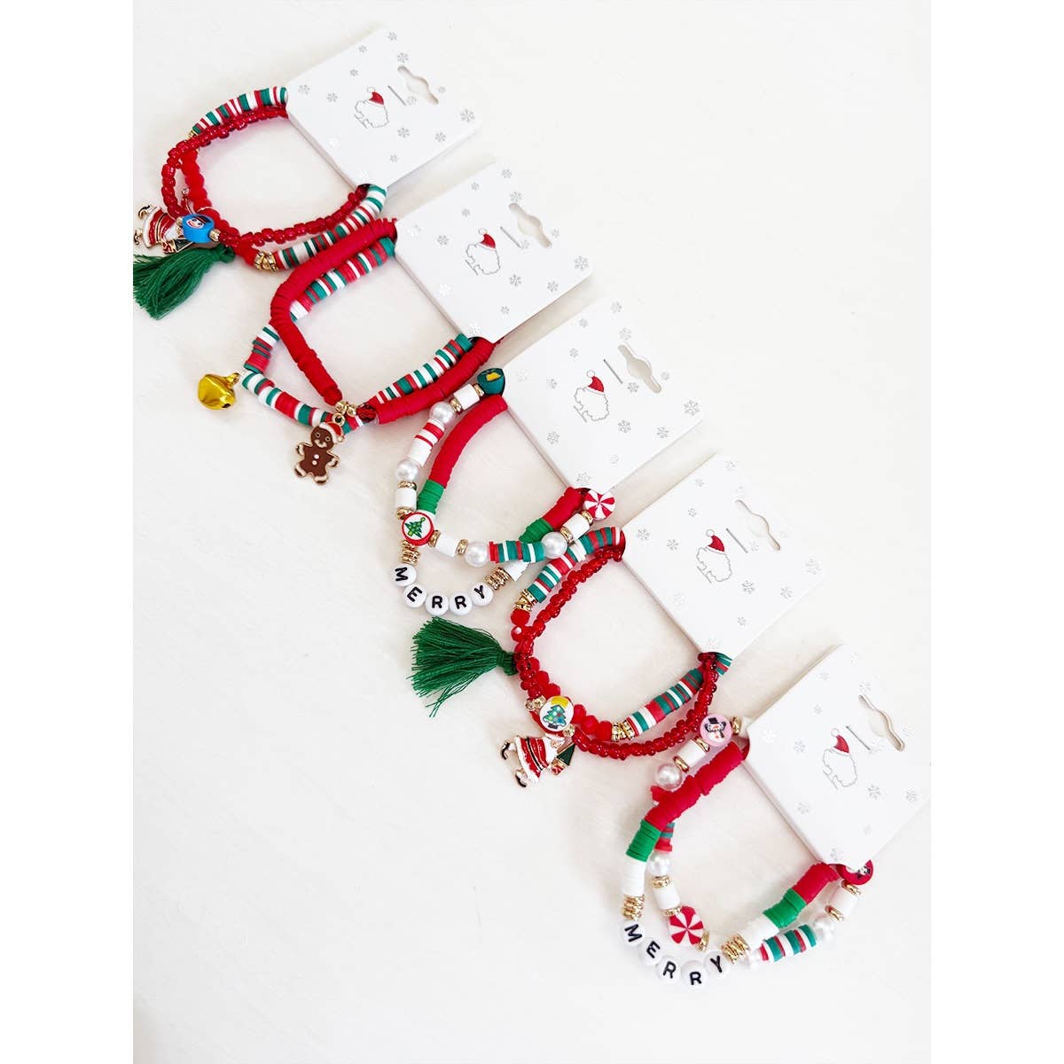 Christmas Theme Clay Bracelet