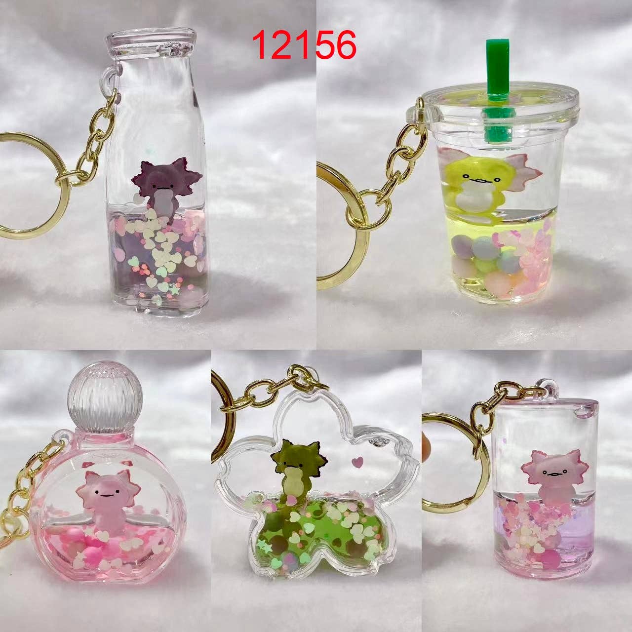 12156 Axolotl Floaty Figurine Key Charm - 12