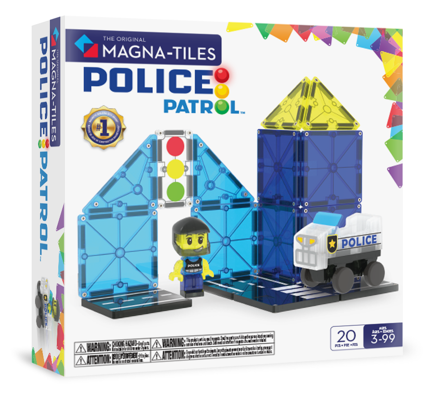 Magna-Tiles Police Patrol 20-Piece Set