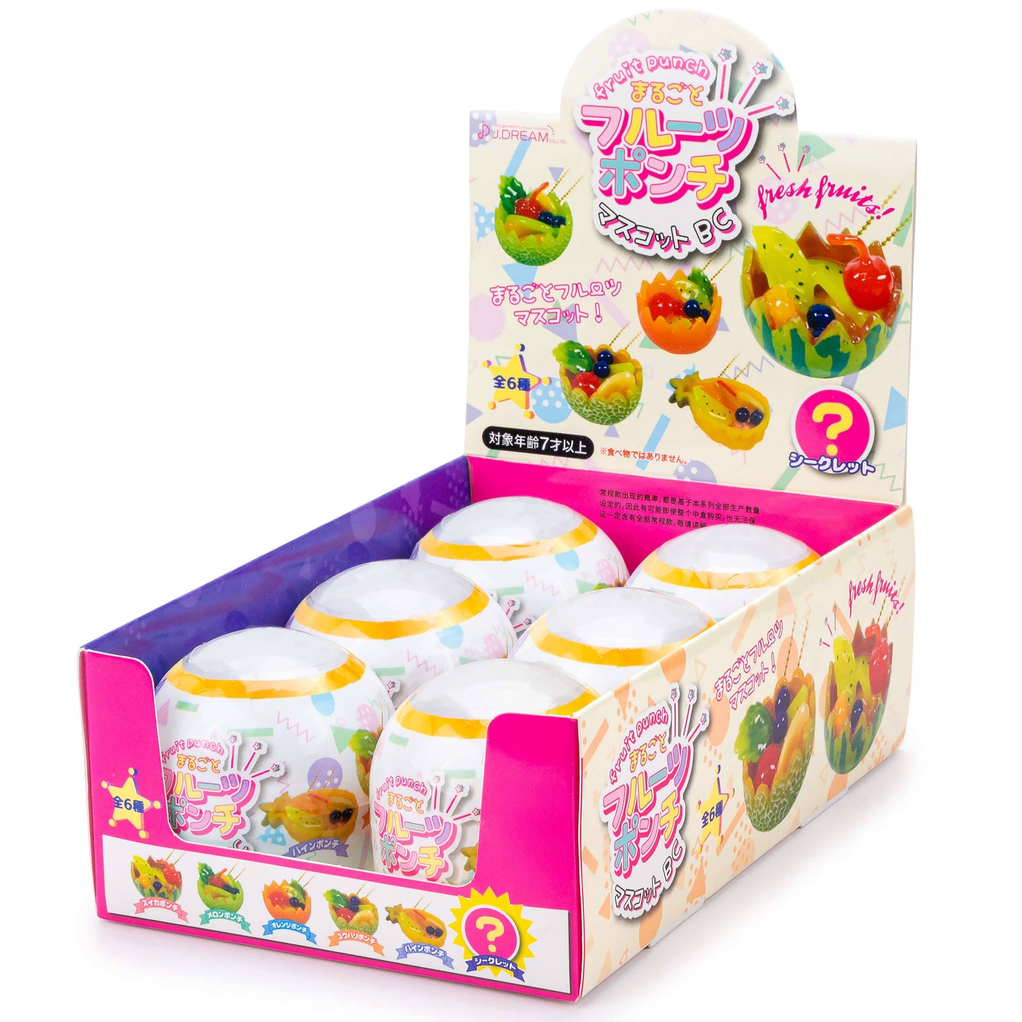 Jiggly Fruit Punch Bowl Capsule Toy (6pcs/case)