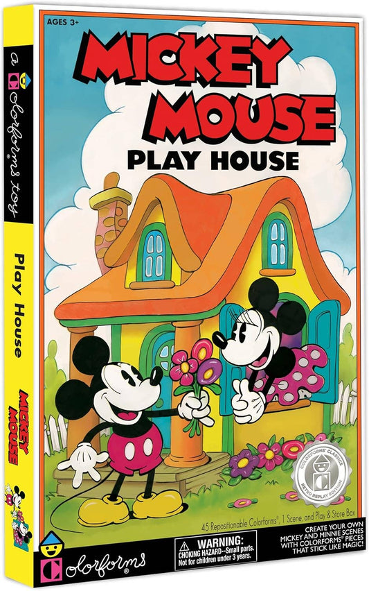 Colorforms Stickers Mickey Mouse Play House Retro Play Set