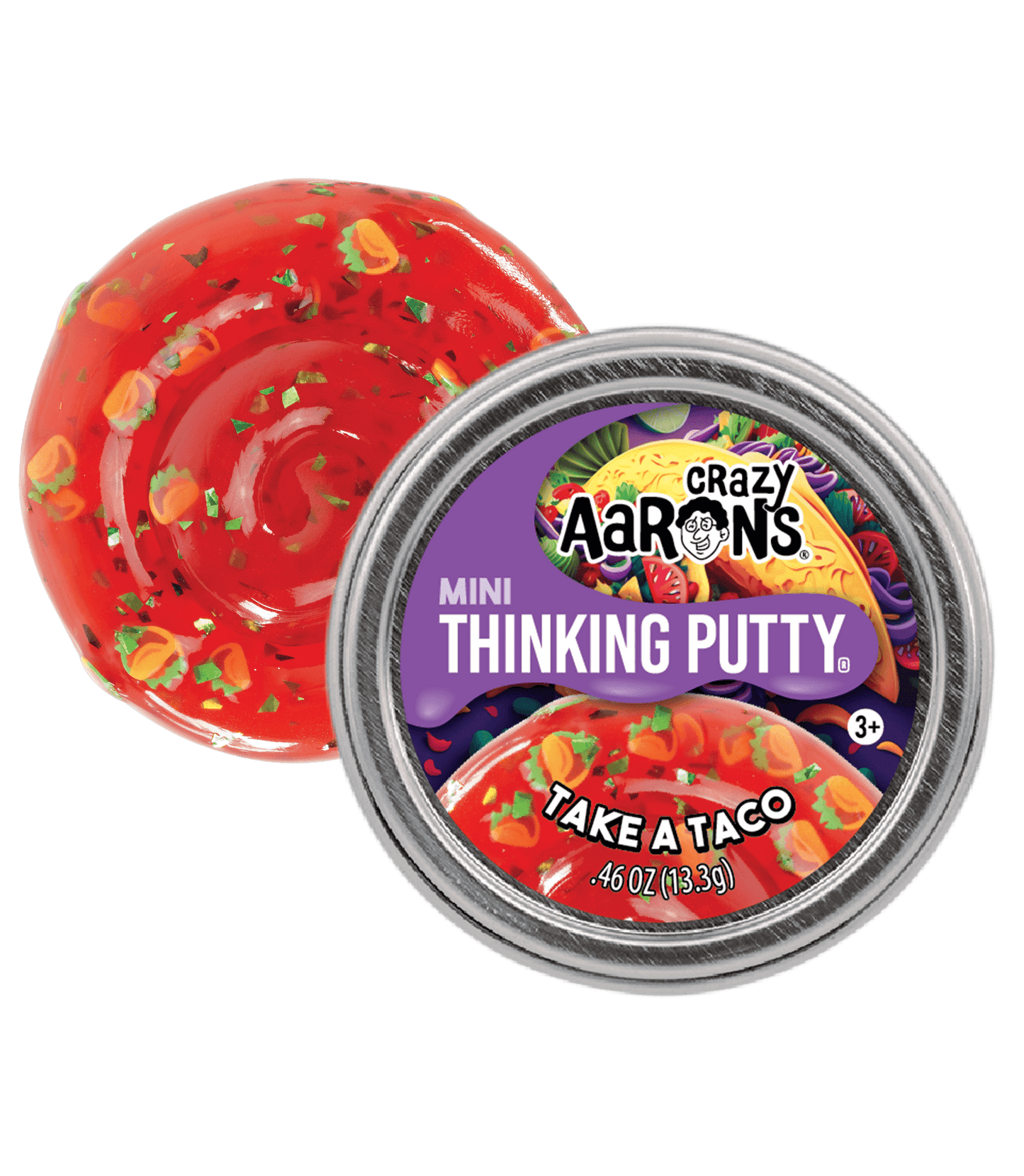 Mini Take A Taco - 2" Thinking Putty Tin