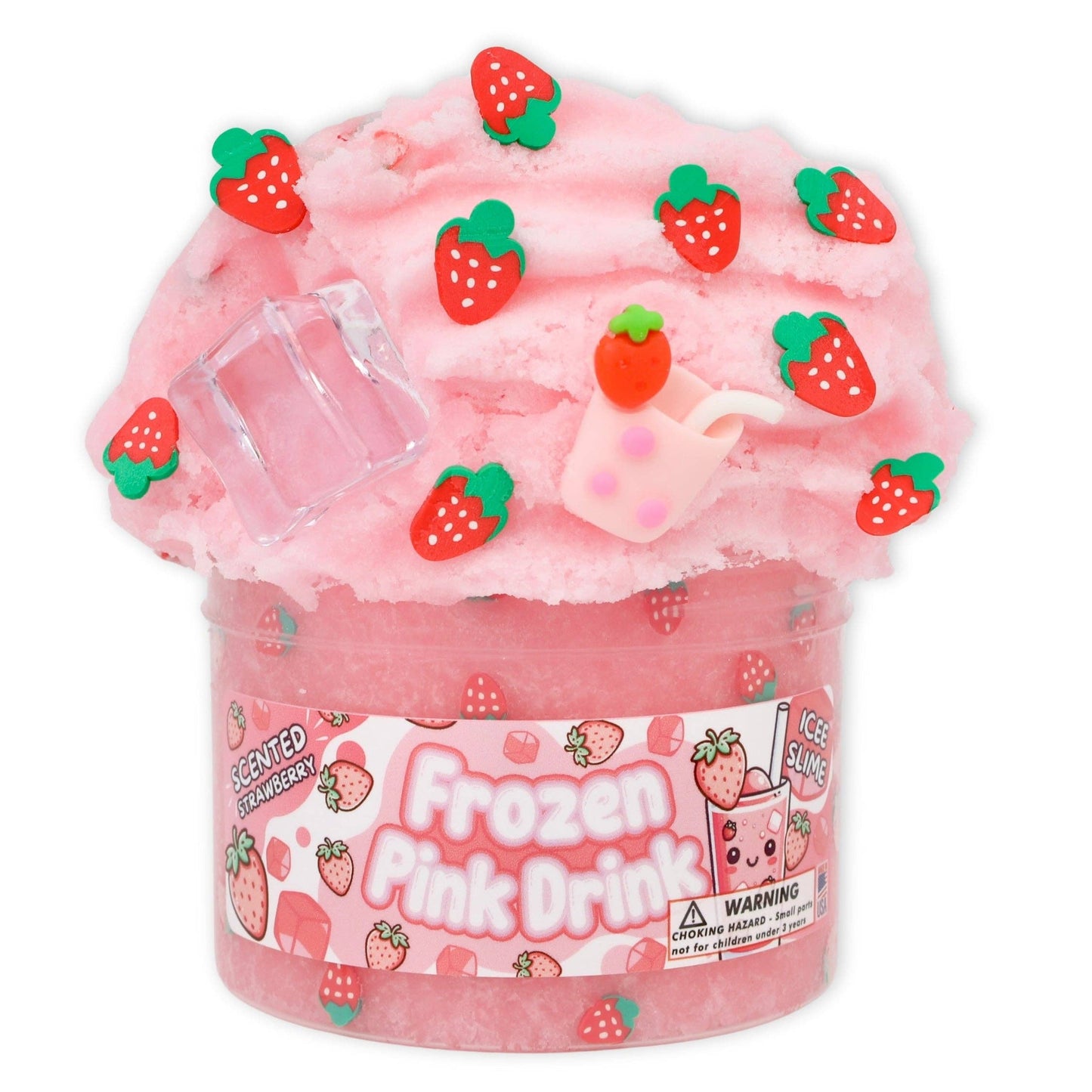 Frozen Pink Drink - Icee Textured Slime
