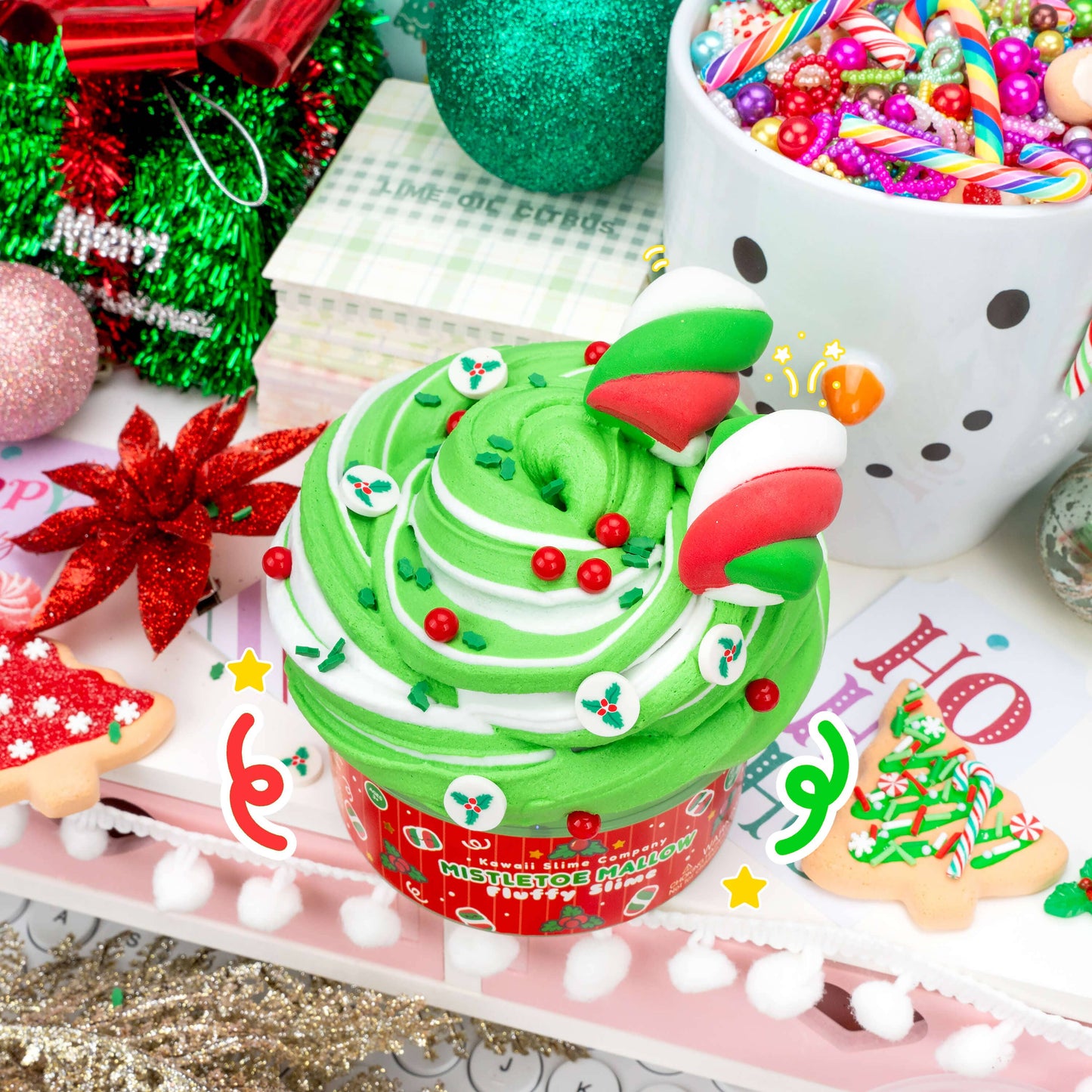 Mistletoe Mallow Fluffy Signature Dome™ Slime (4pcs/case)