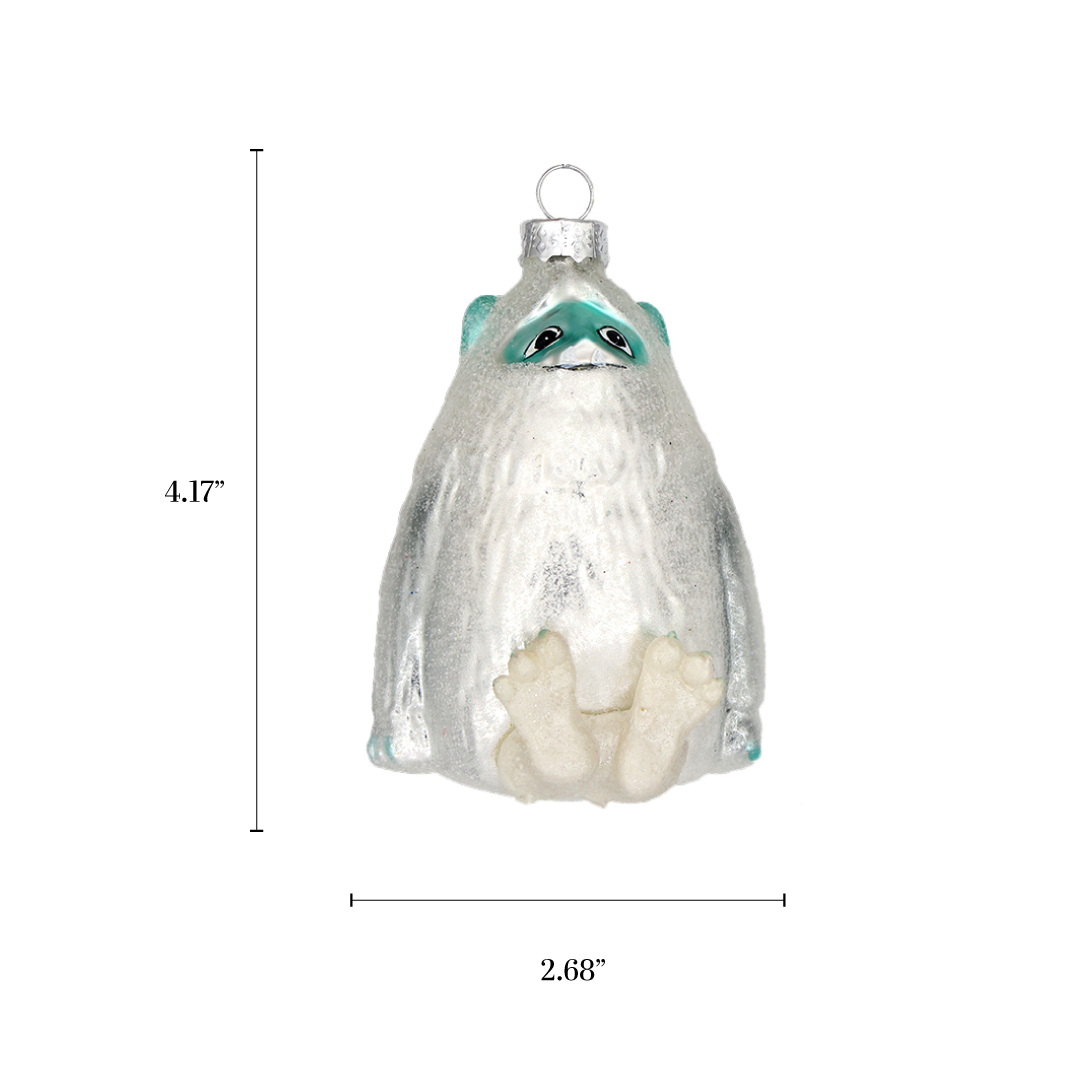 Yeti, Retro Handmade Classic Glass Christmas Tree Ornament