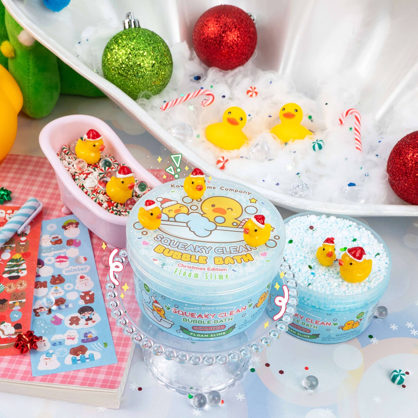 Squeaky Clean Christmas Edition Floam Slime (4pcs/case)