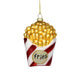 French Fries, Vintage Food Glass Christmas Tree Ornament