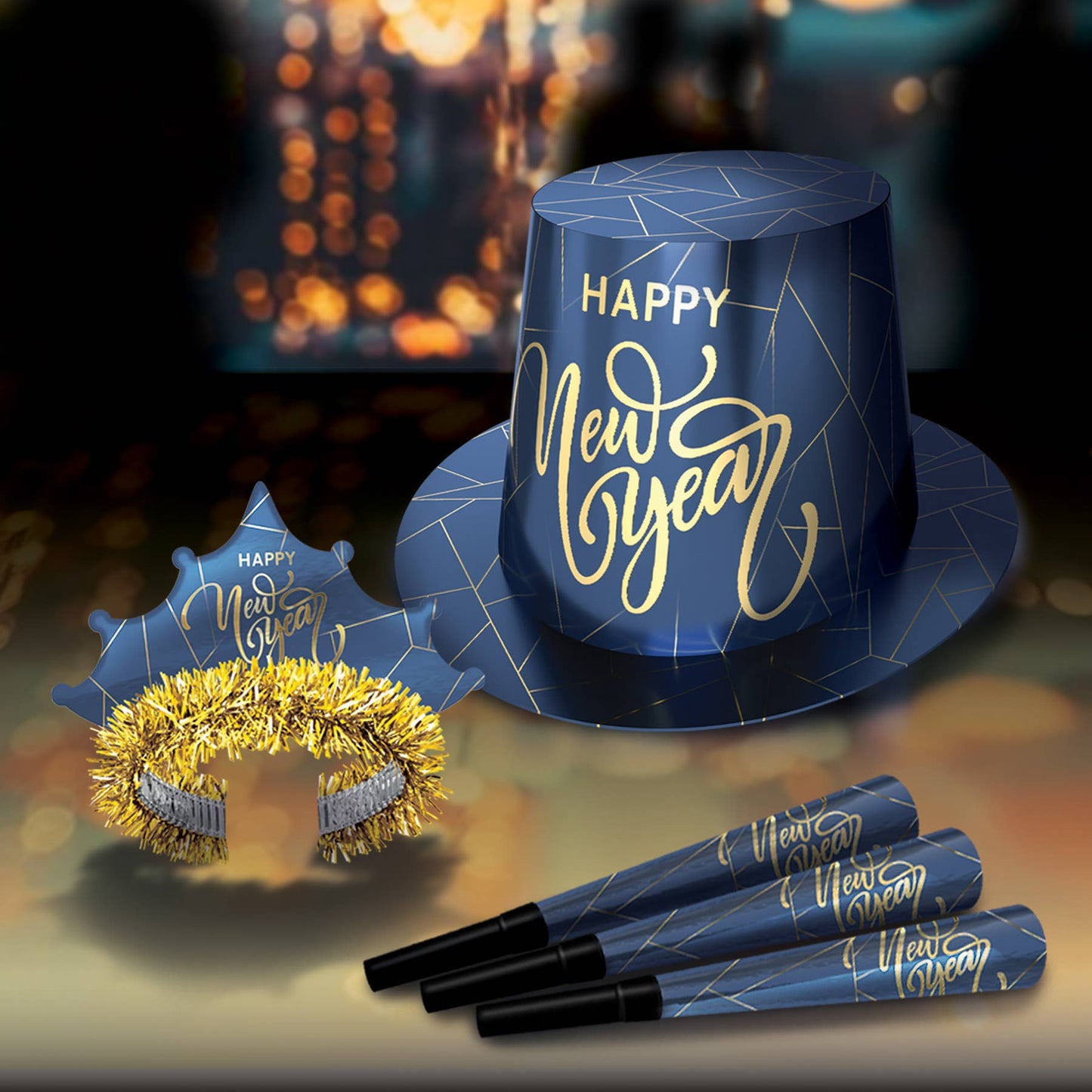 Midnight Blue and Gold New Year Assorted Kit for 50