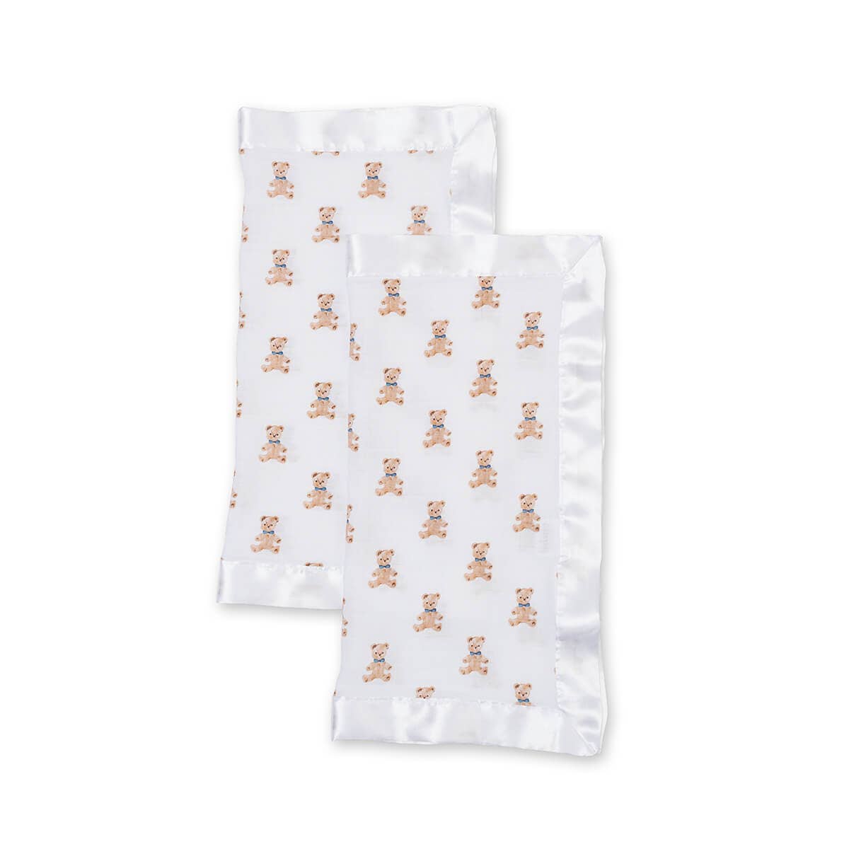 2-Pack Cotton Security Blankets 16" x 16" – Vintage Bears