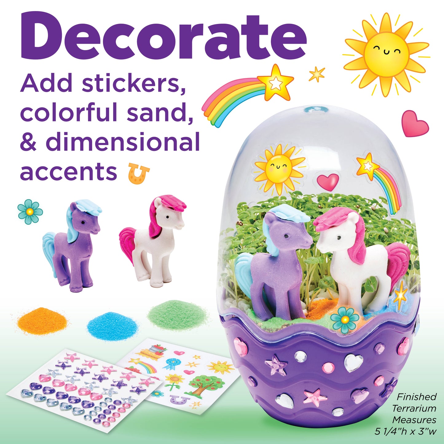 Grow a Mini Garden - Pony - DIY Craft Kit for Kids