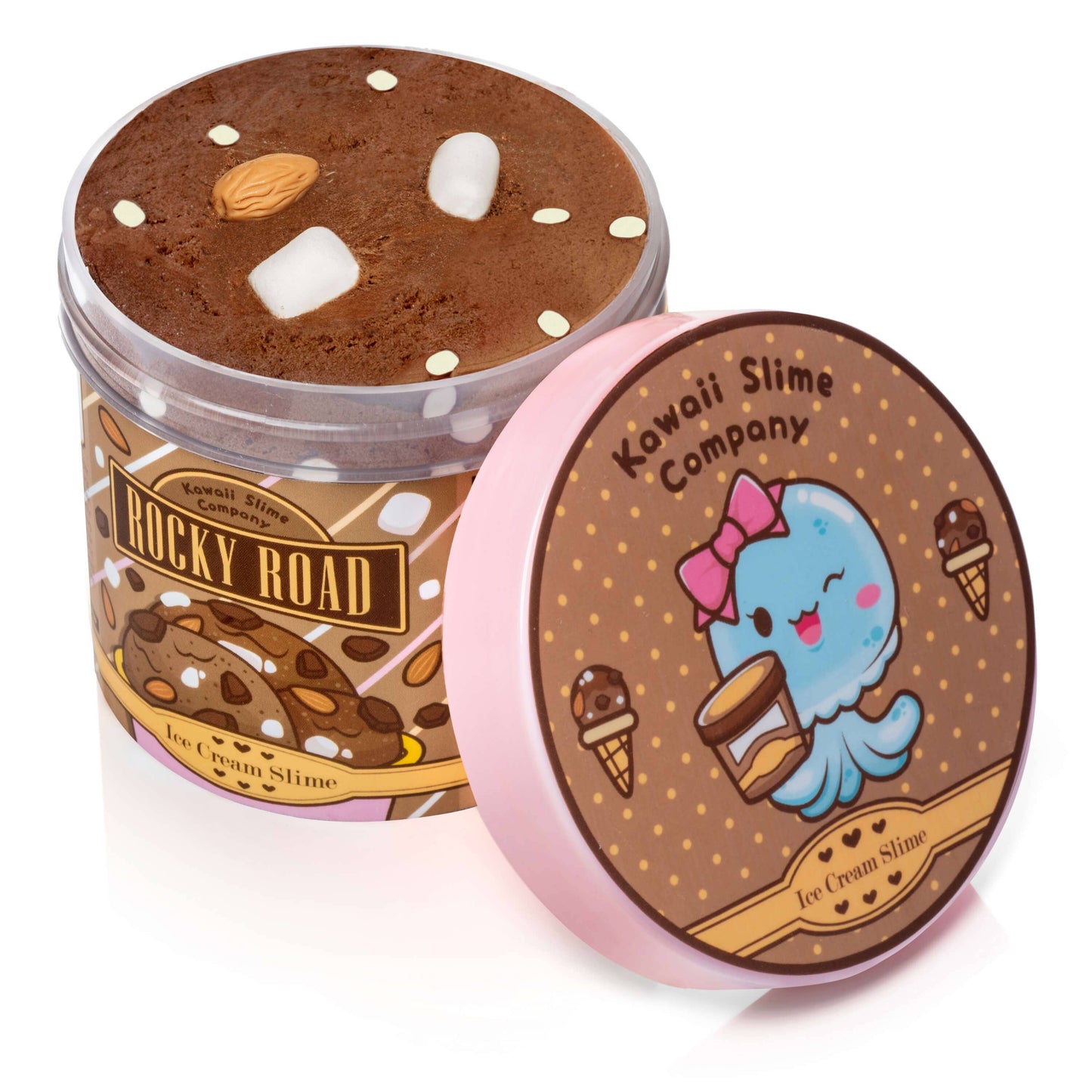 Rocky Road Scented Ice Cream Pint Slime (4pcs/case) - WS