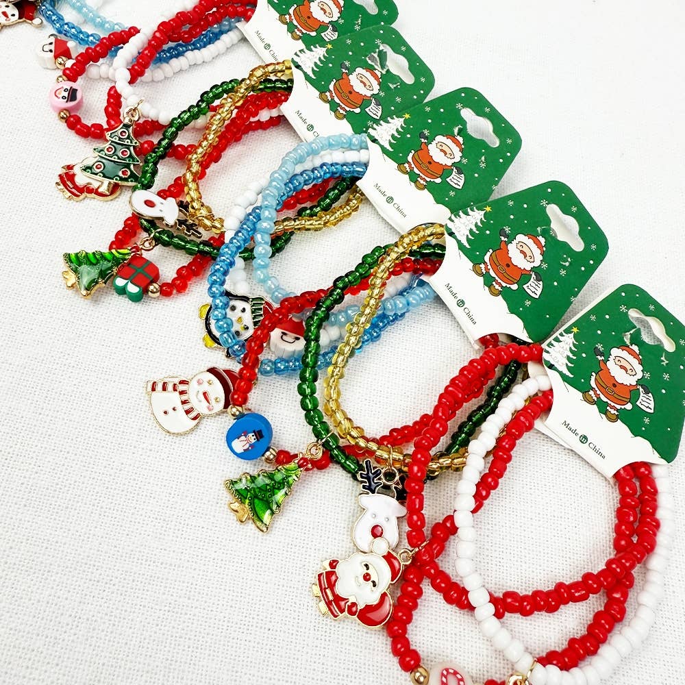 Christmas Charm and Stretch Bracelet