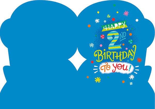 2nd Birthday Foil Card