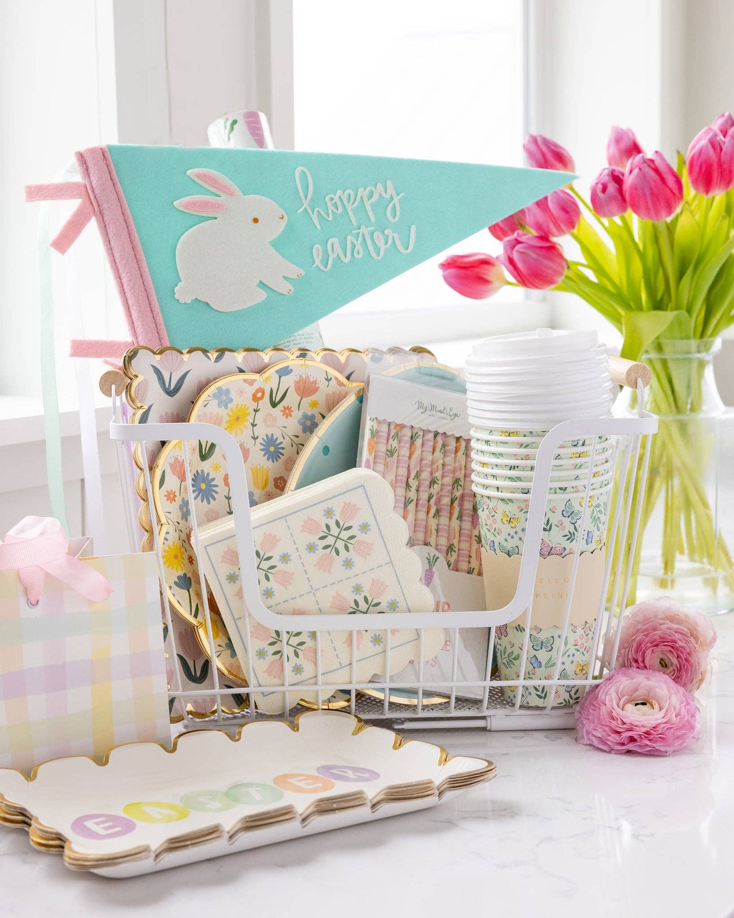 Hoppy Easter Felt Pennant Banner