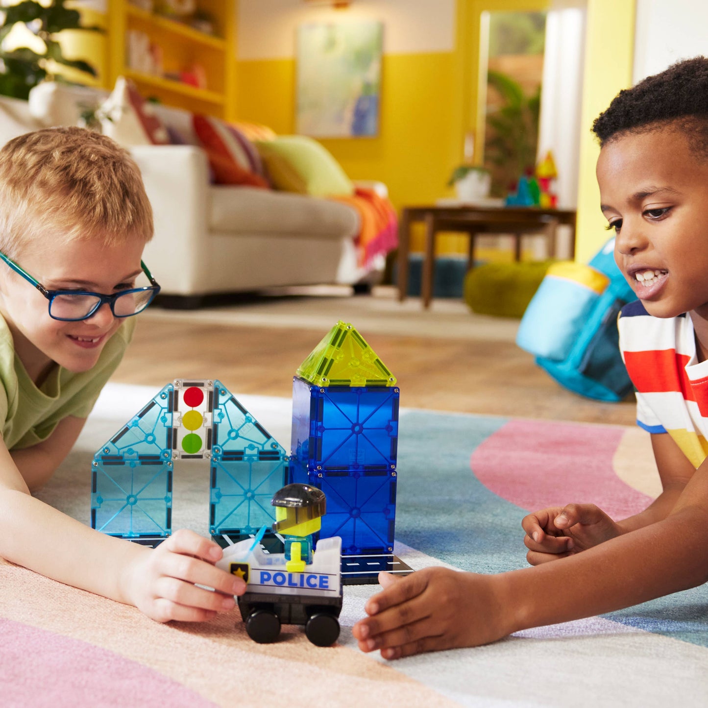 Magna-Tiles Police Patrol 20-Piece Set