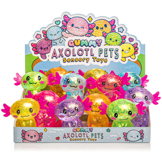 Gummy Axolotl Pets Sensory Squishy Toy (12pcs/case)
