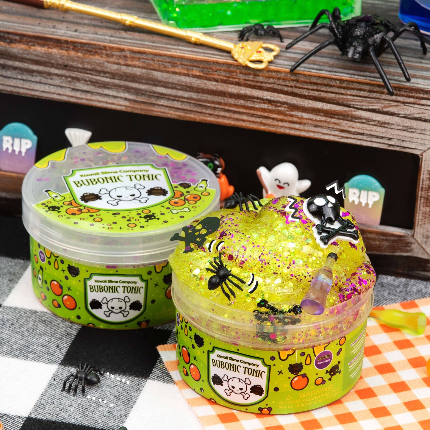 Bubonic Tonic Clear Glitter Slime