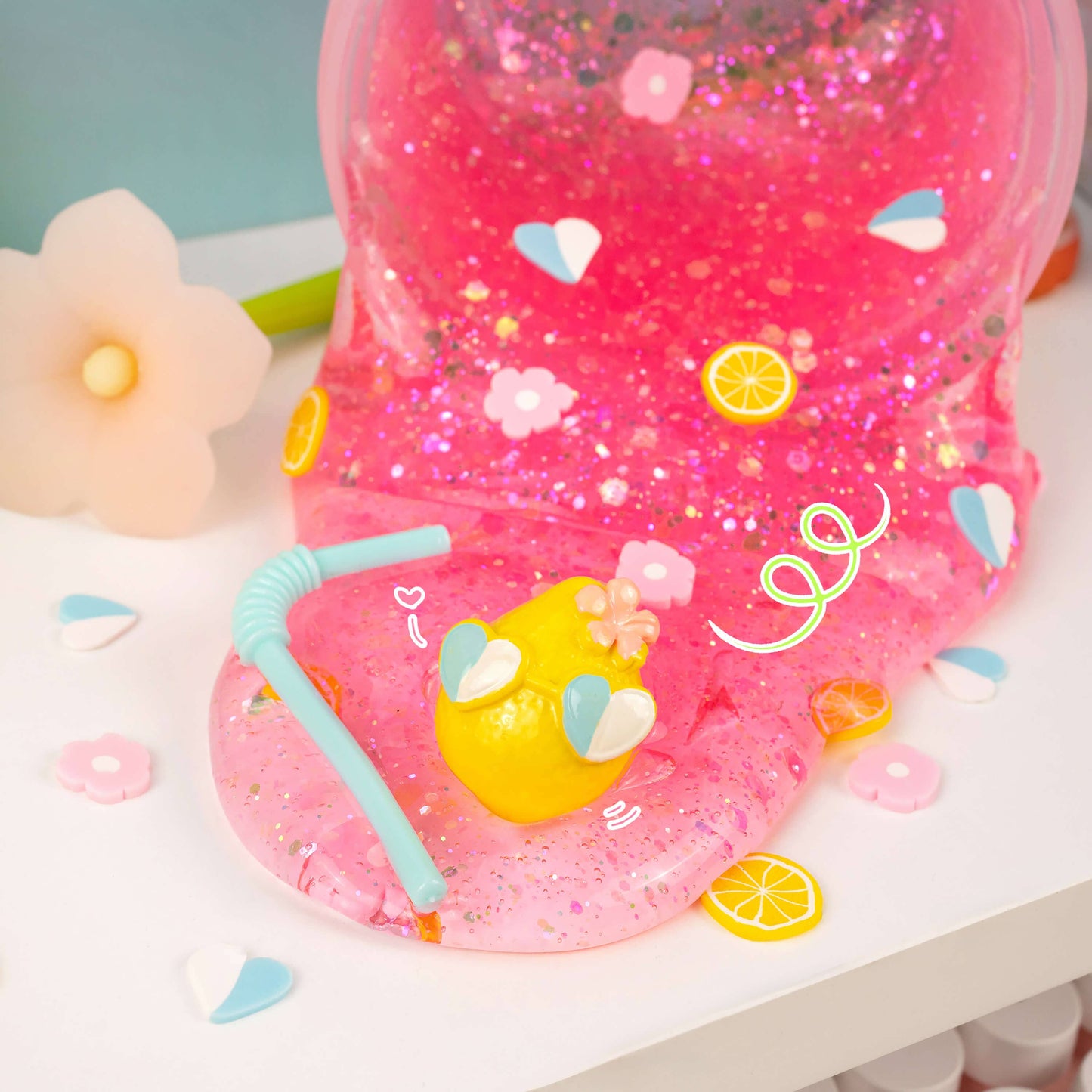 Pink Lemonade Clear Slime (4pcs/case)