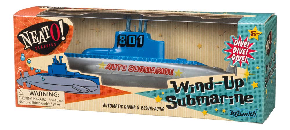 Neato! Classic Toys Wind Up Diving Submarine - Retro