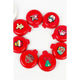 Christmas Theme Round Mirror with Pop Up Brush