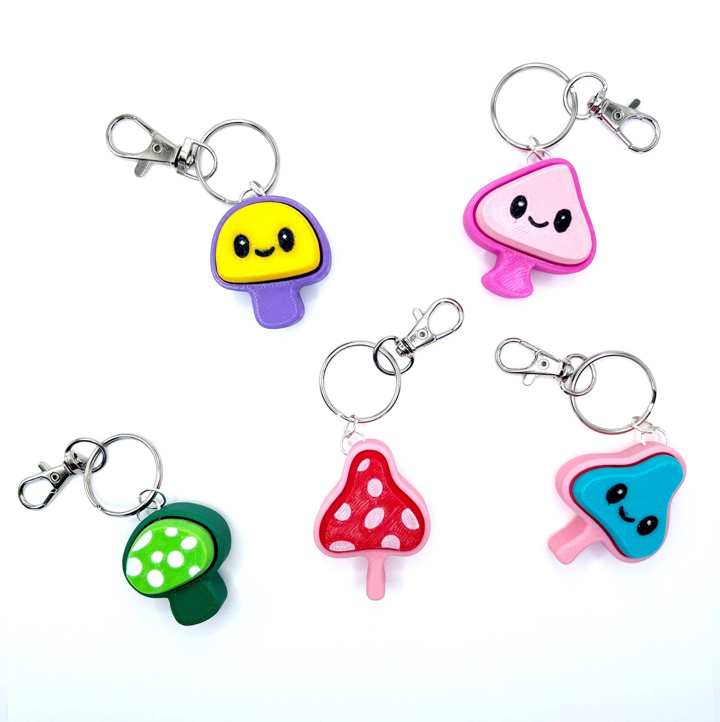 1 PC Assortment Fidget Clicker Keychains
