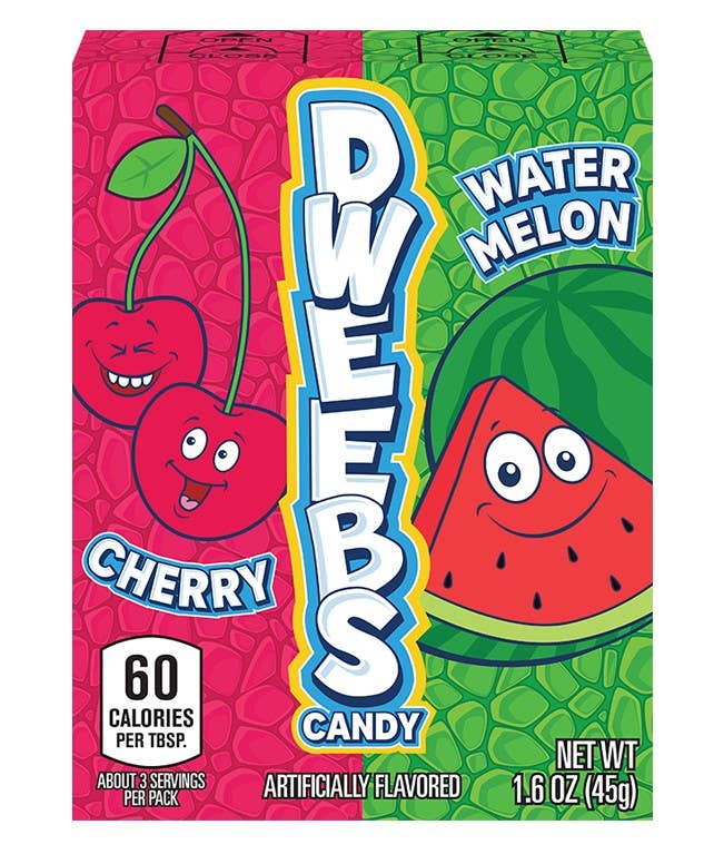 Dweebs Candy Cherry & Watermelon 1.6oz, 24ct