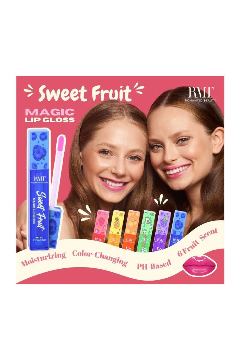 Romantic Beauty L7221 Sweet Fruit Magic Lip Gloss - 24pc