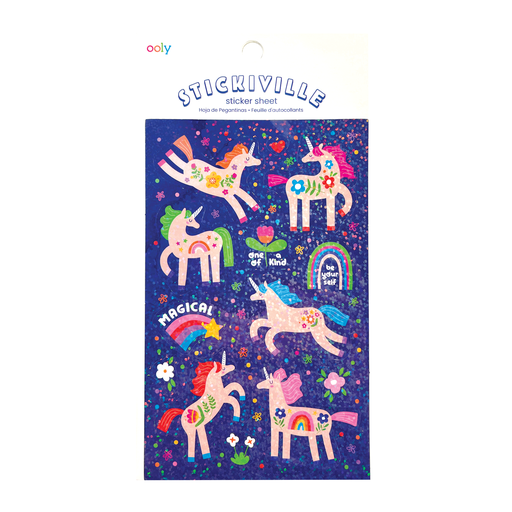 Stickiville Standard - Magical Unicorns (Holographic Glitte