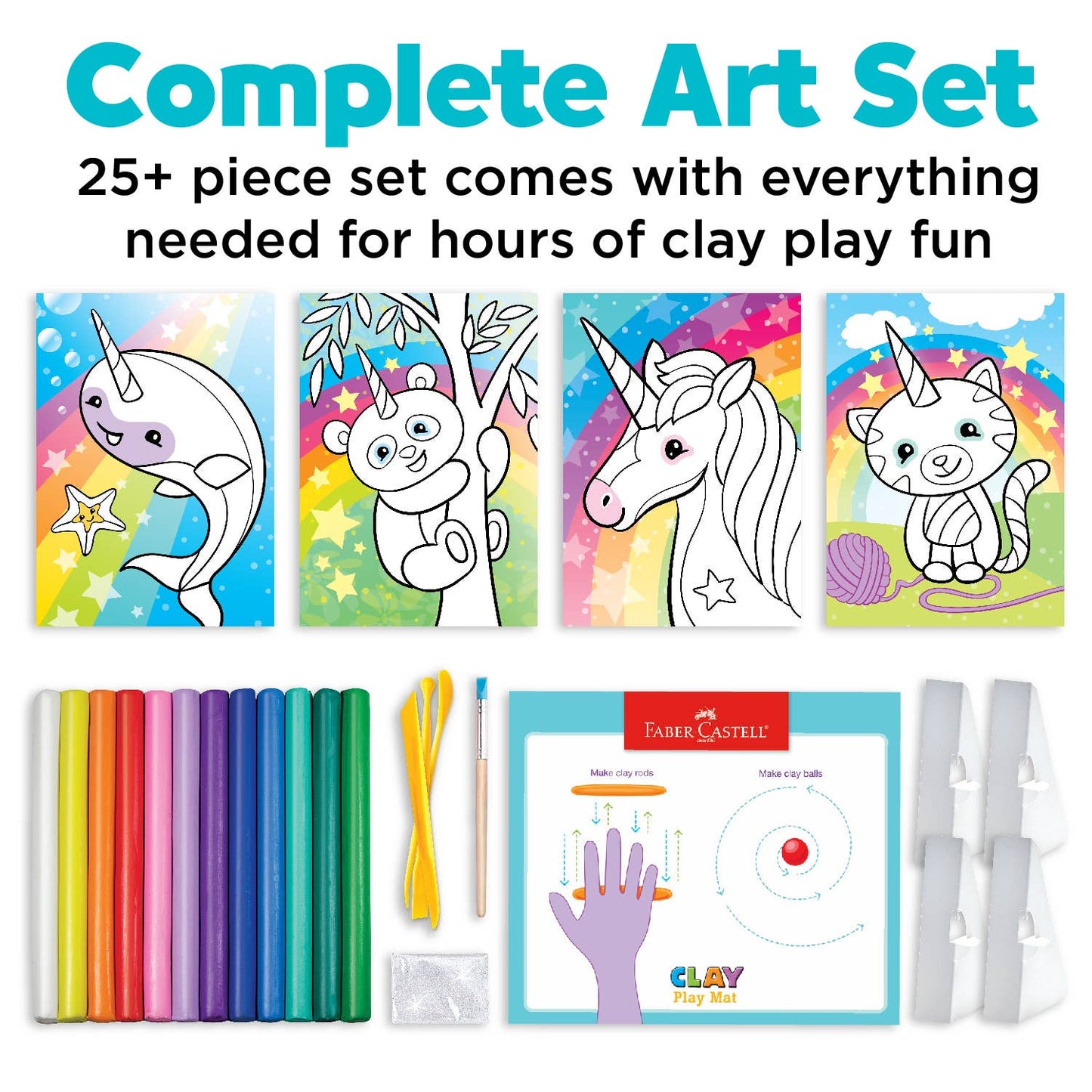 Do Art Coloring with Clay Unicorn & Friends