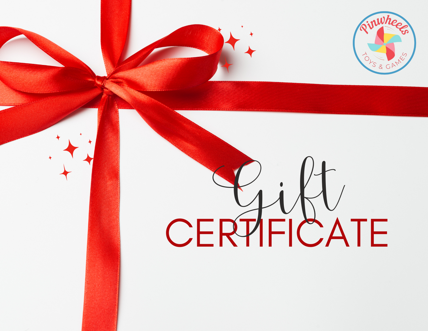 Pinwheels Toys & Games Online Certificate