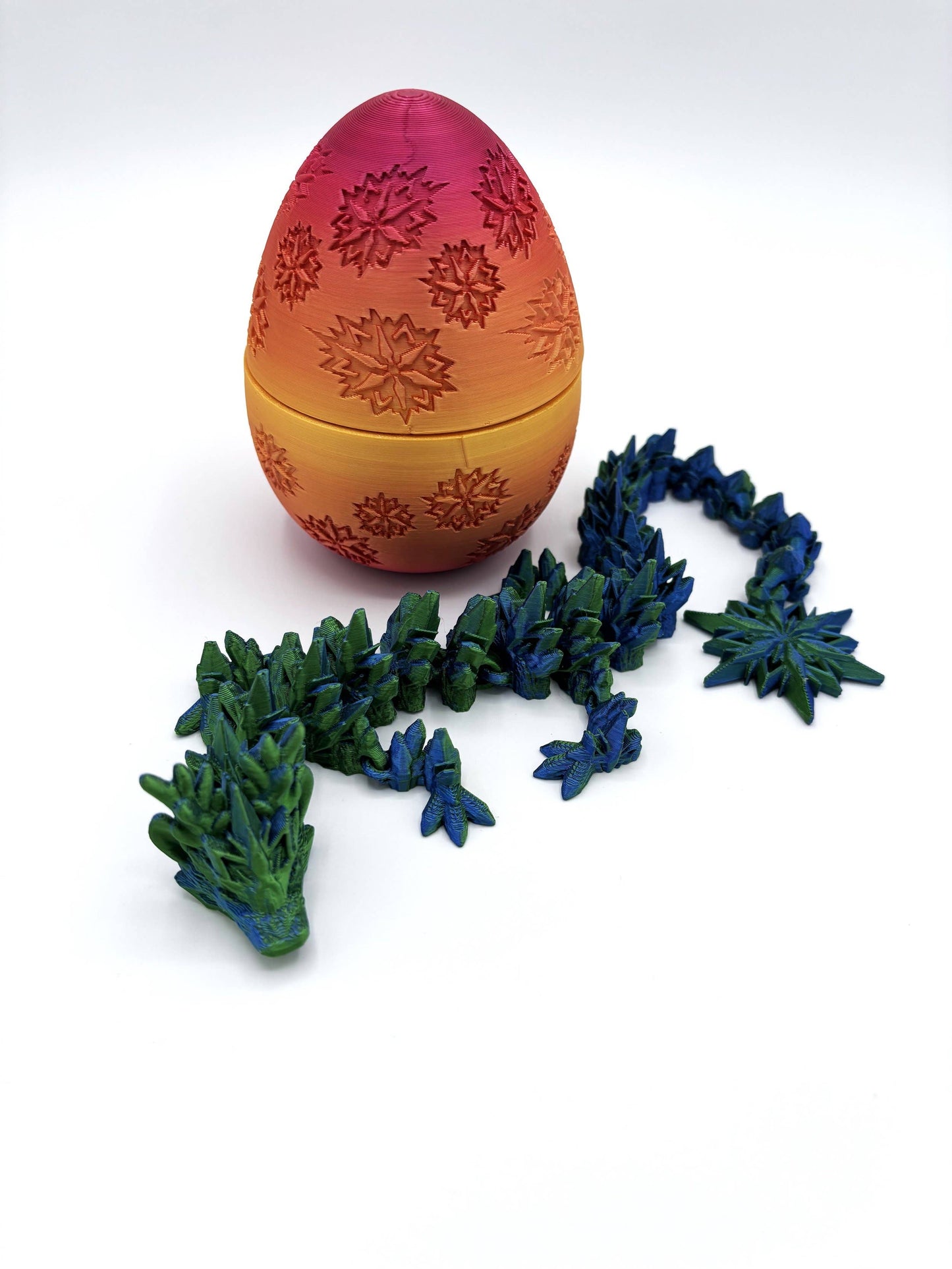 Mystery Winter Dragon Egg 3D Printed Fidget Toy