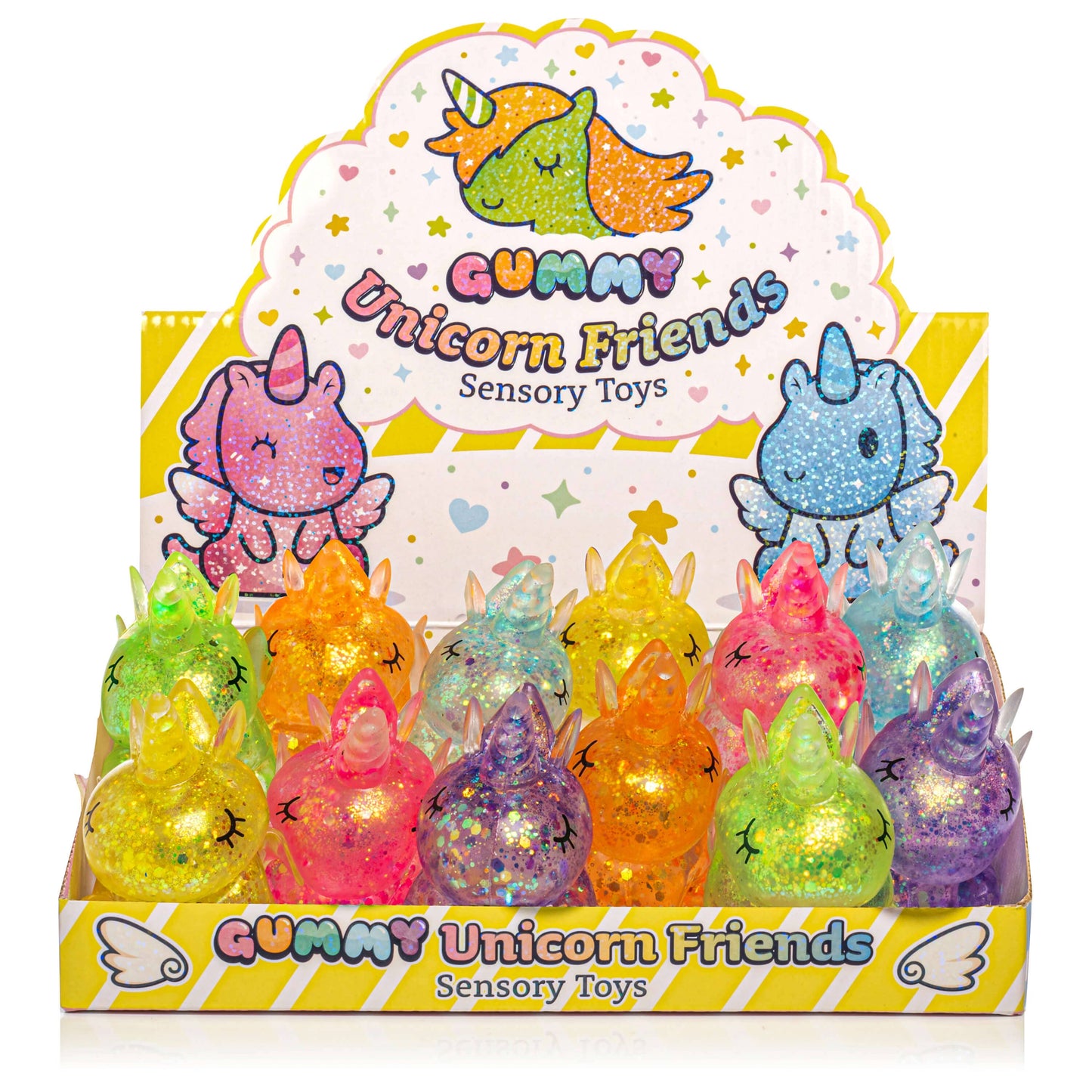 Gummy Unicorn Friends Sensory Squishy Toy (12pcs/case)