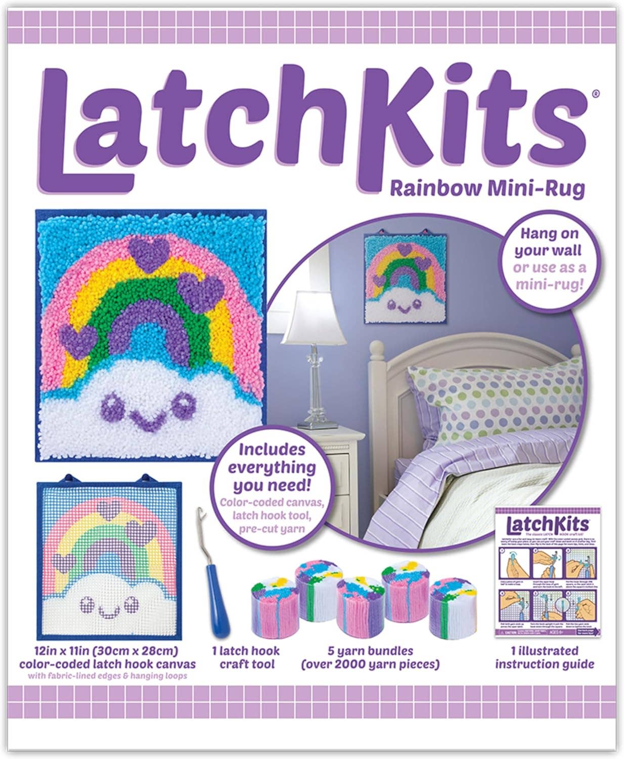 Latchkits Craft Kits - Rainbow - Kids Arts and Crafts