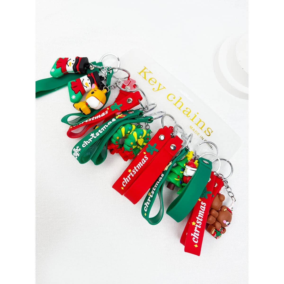 Cute Christmas Theme Keychain