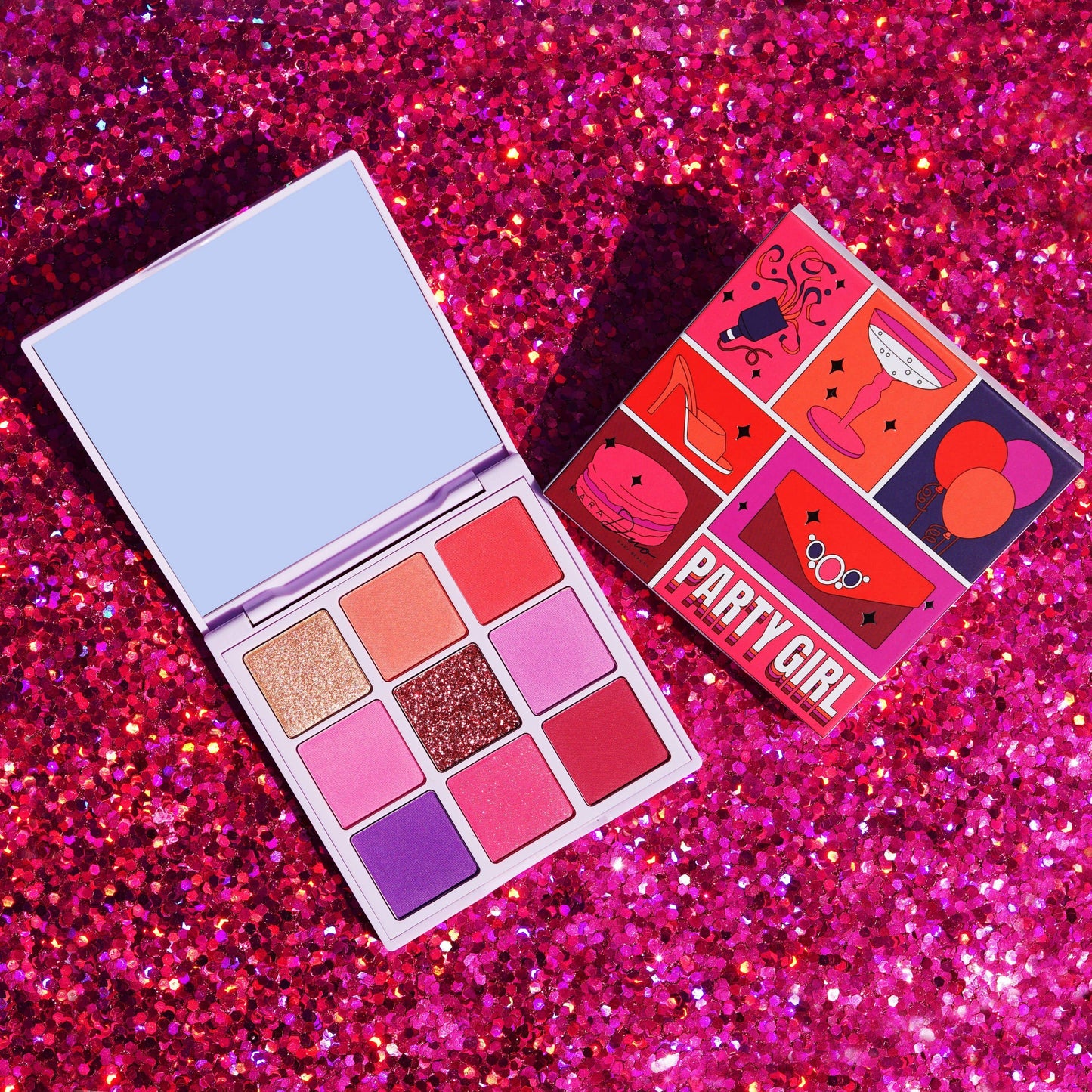 PARTY GIRL 9-Shade Multi-Finish Creative Beauty Palette