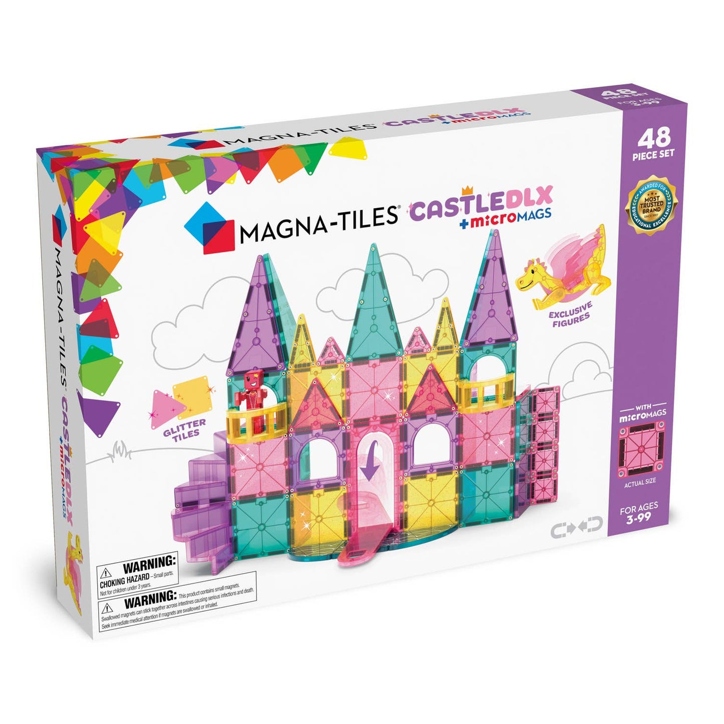 Magna-Tiles Castle DLX 48-Piece Set
