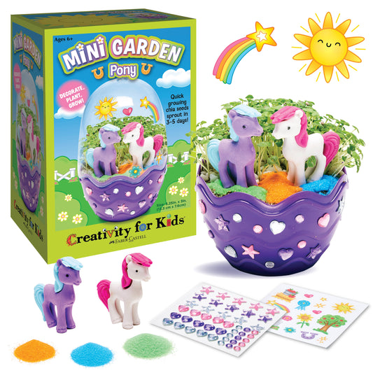 Grow a Mini Garden - Pony - DIY Craft Kit for Kids
