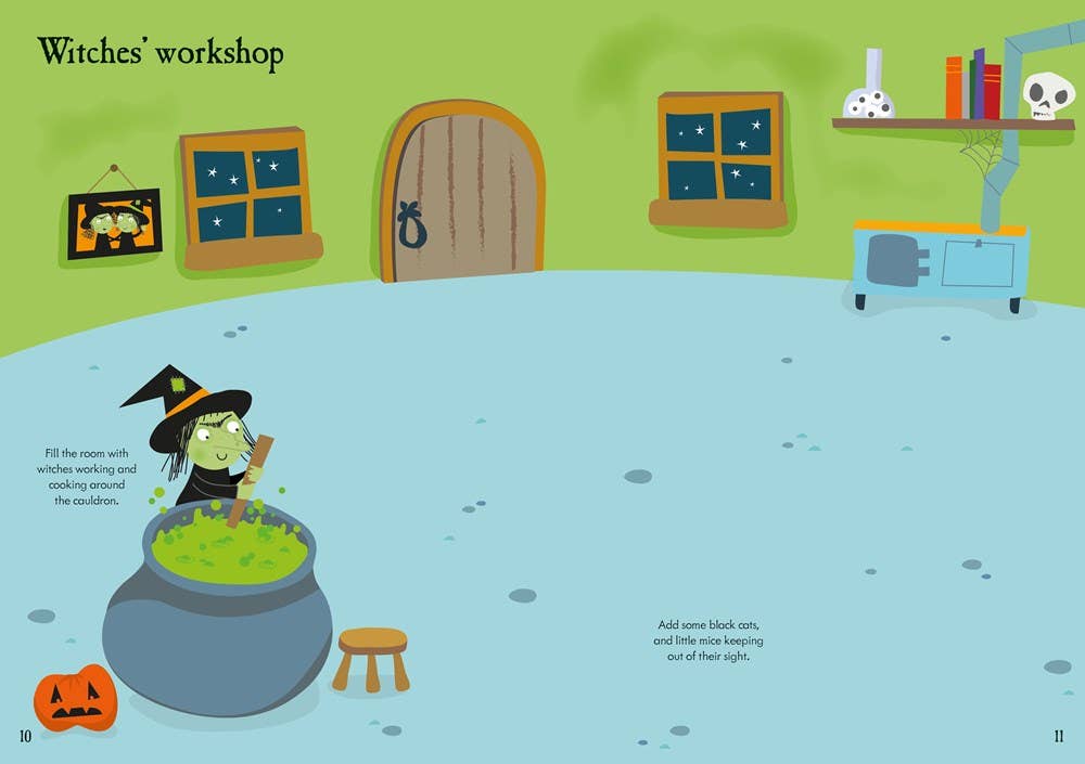 Little First Stickers Halloween : Usborne