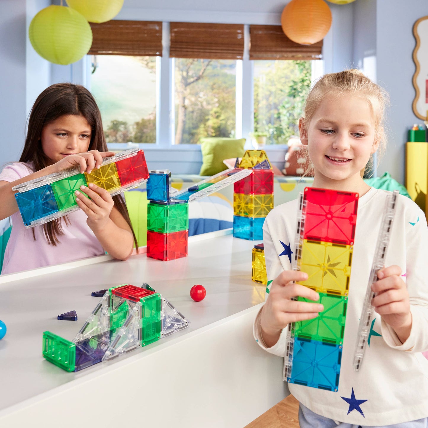 Magna-Tiles Rail Racers Deluxe 90-Piece Set