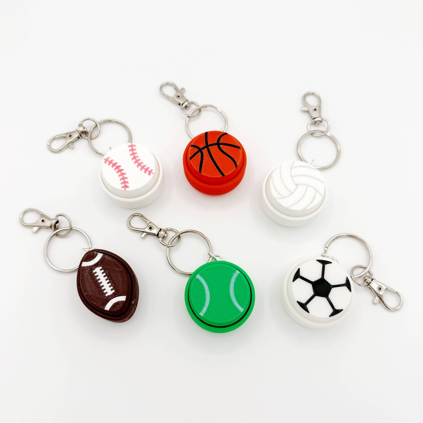 1 PC Assortment Fidget Clicker Keychains