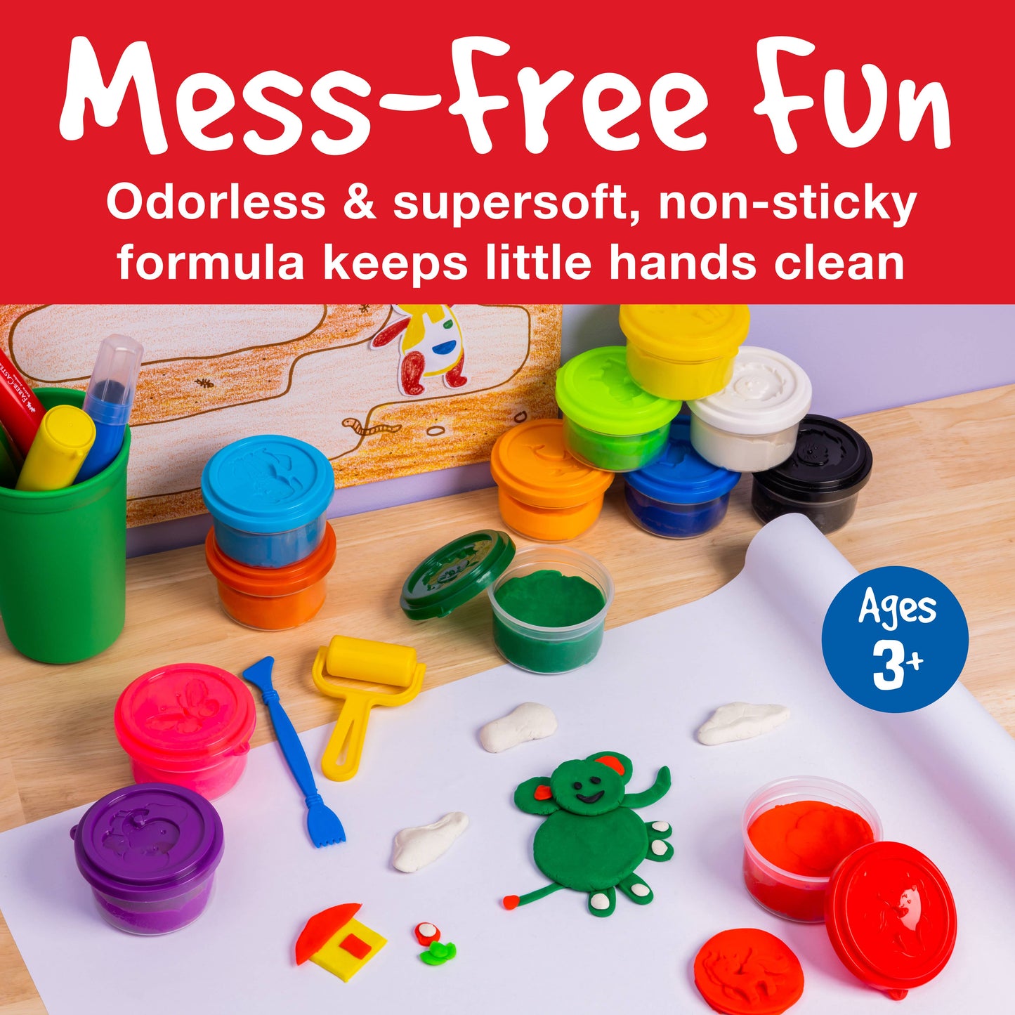 Little Creatives SuperSoft Modeling Dough Set of 6