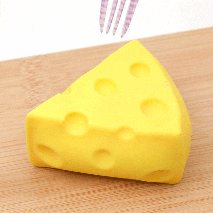 So Cheesy! Cheese Shaped Squishy Stress Toy (12pcs/case)
