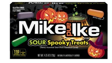 Mike & Ike Sour Spooky Treats, 4.25oz Theater Box, 12ct