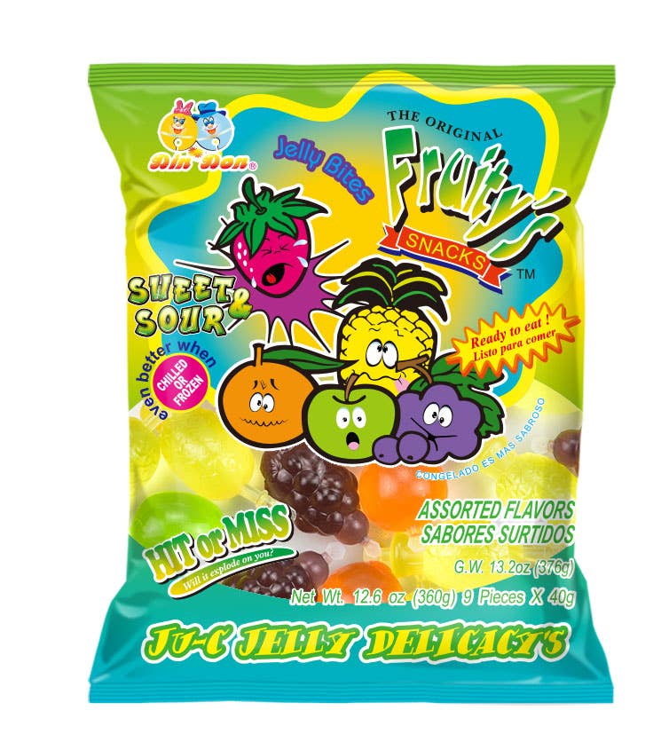 Limited Import Fruity's Ju-C Jellies Sweet/Sour 12.6oz 30ct